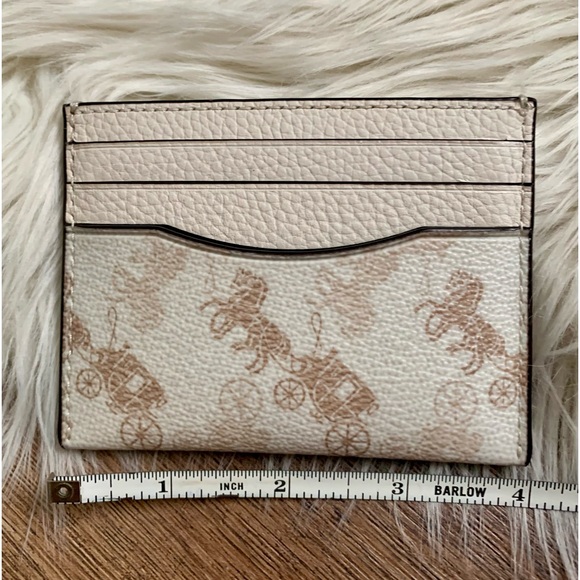 Coach Slim Card Case With Horse And Carriage Print - Picture 6 of 10